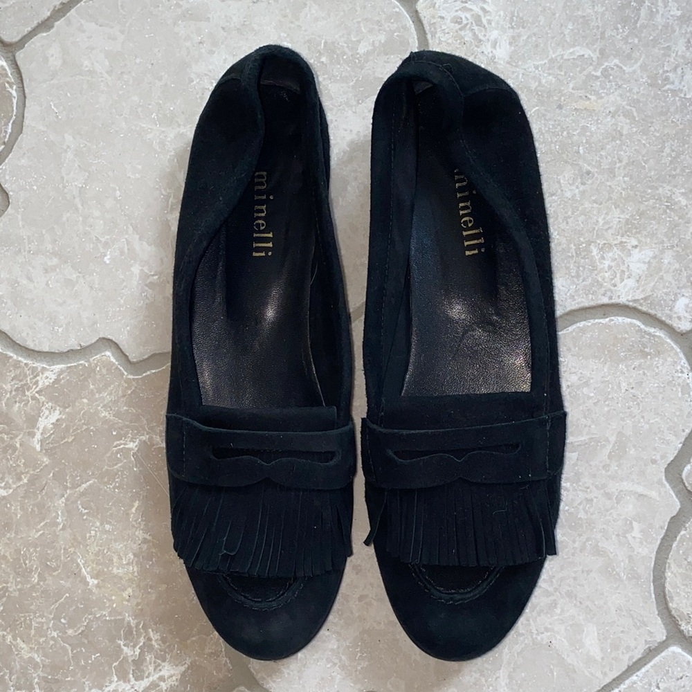 minelli suede shoes